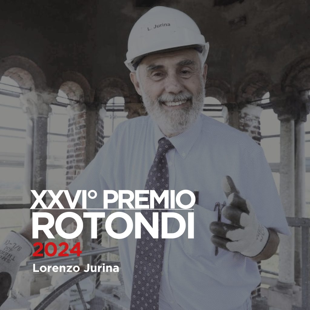 Professor Lorenzo Jurina premiato per la XXVI° edizione del Premio Rotondi
